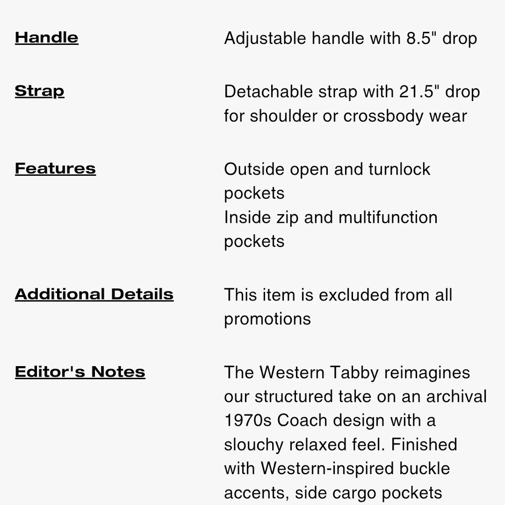 Coach Western Tabby - Picture 10 of 10